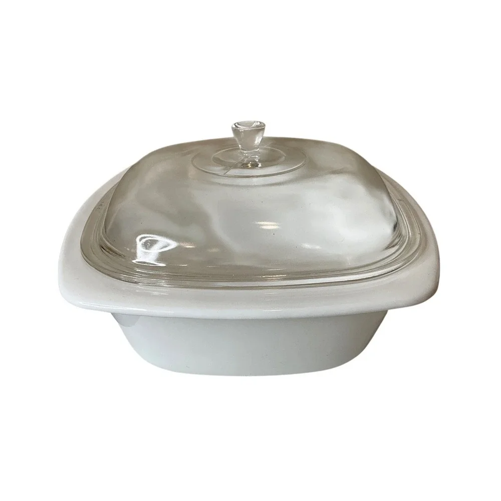 Vtg Corning Ware Cornflower Dutch Oven 4 Quarts W/Lid P-34-B Cottagecore USA 60s